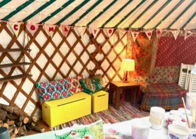 Yurt interior