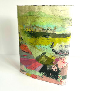 Painted Landscape Linen Vessel